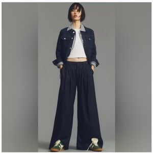 Anthropologie Mauve Avery Denim Trouser - 29 - Blue